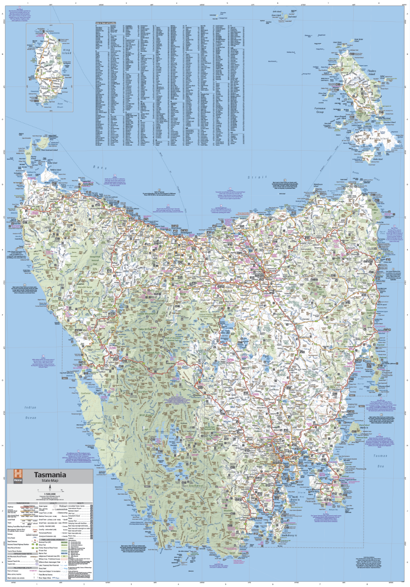 Tasmania State Map 3RD Editionition - 9781865009728