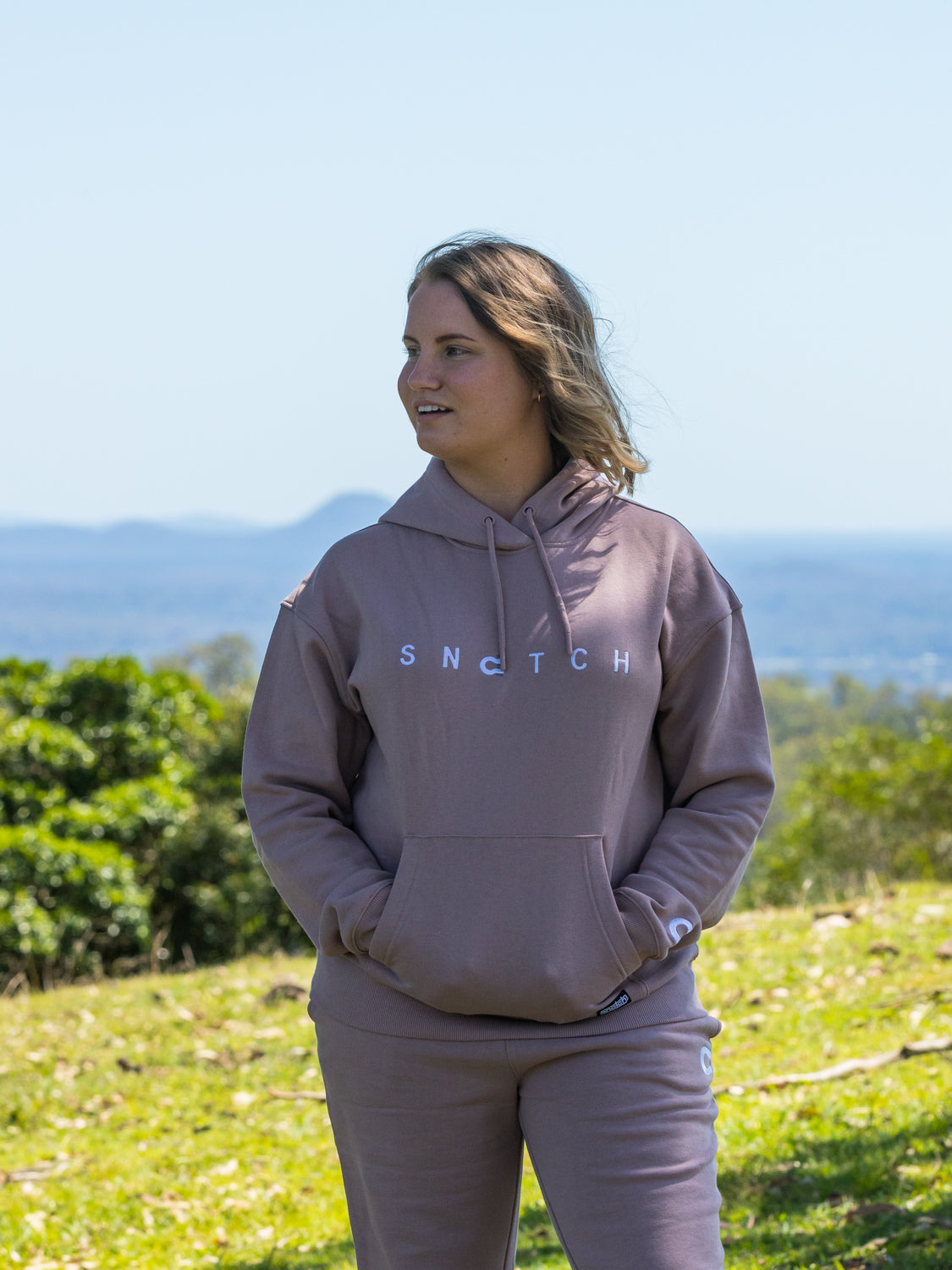 Women's Embroidered SNATCH Hoodie Abode Rose - SF2301AR
