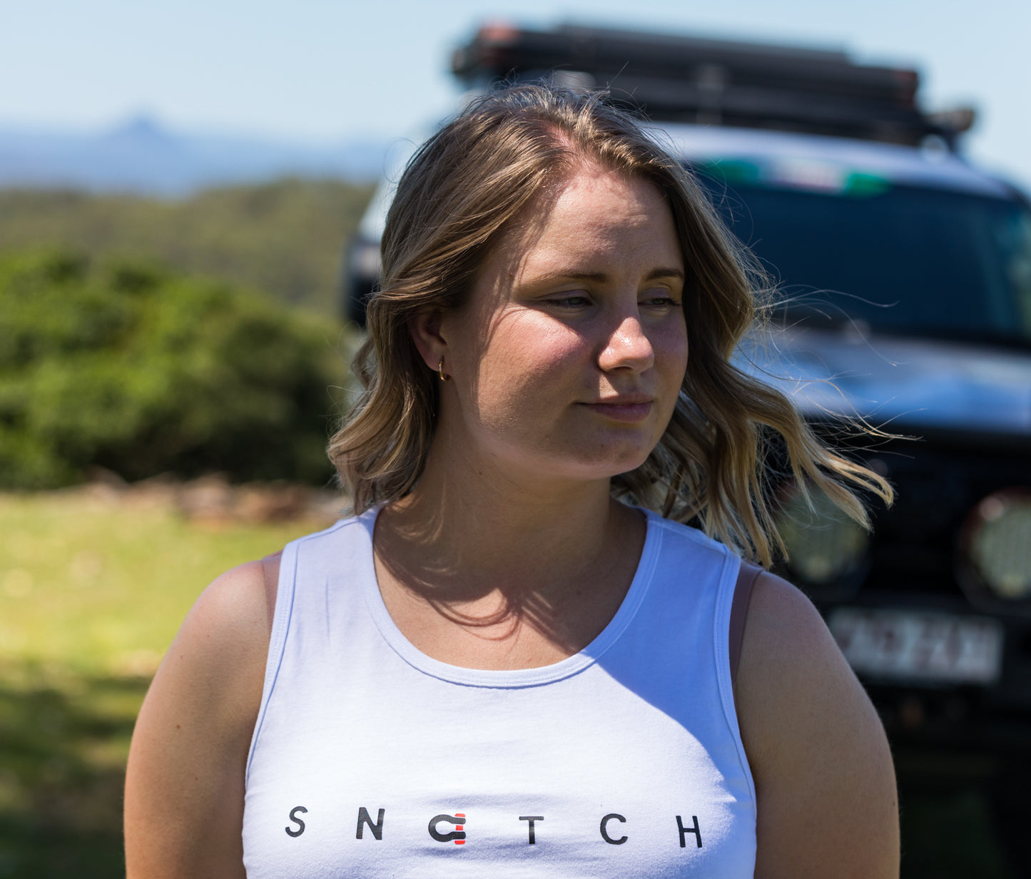 Women's Singlet White - SF1001WT