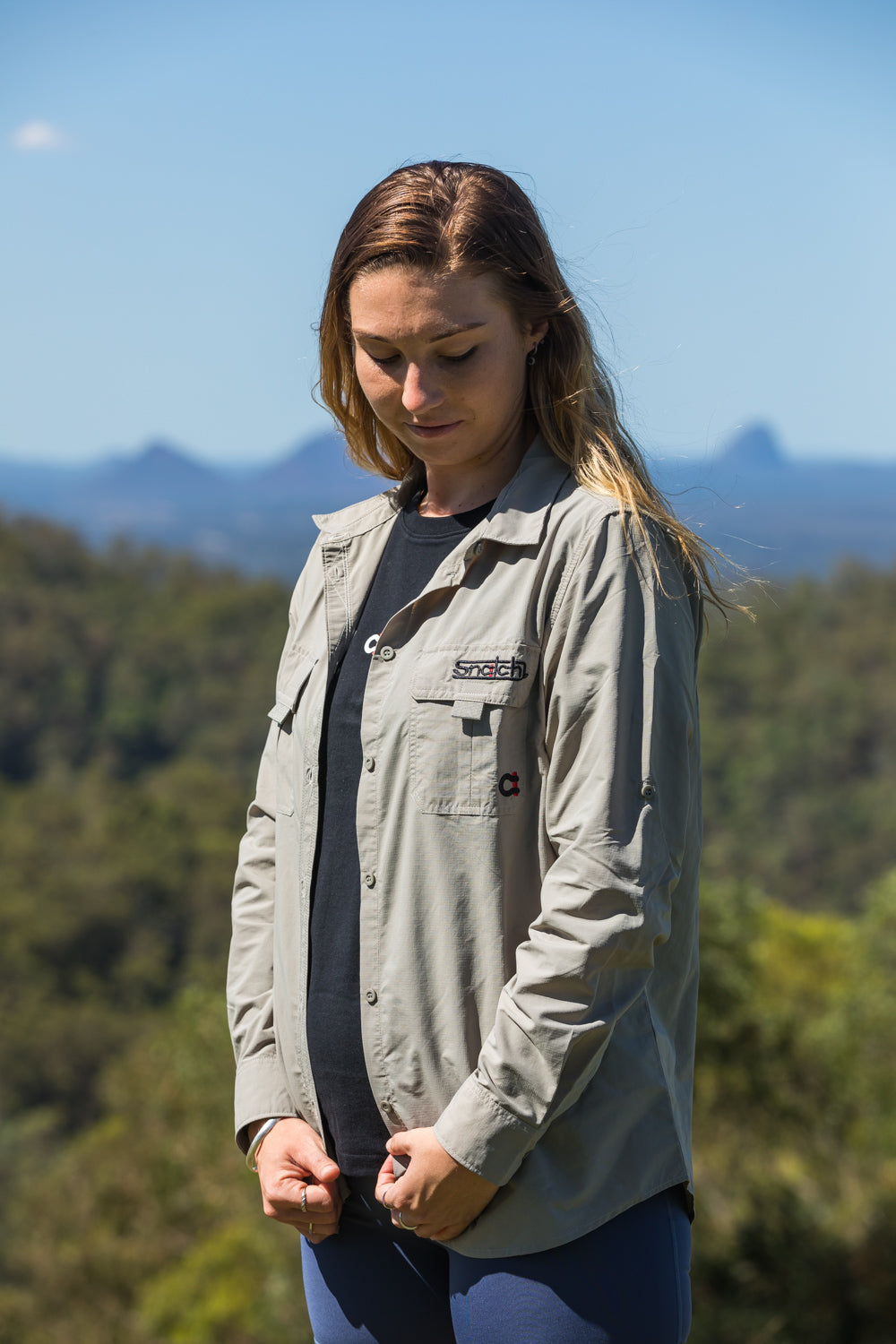 Women's Long Sleeve Action Shirt Dirty Stone - SF4001DS