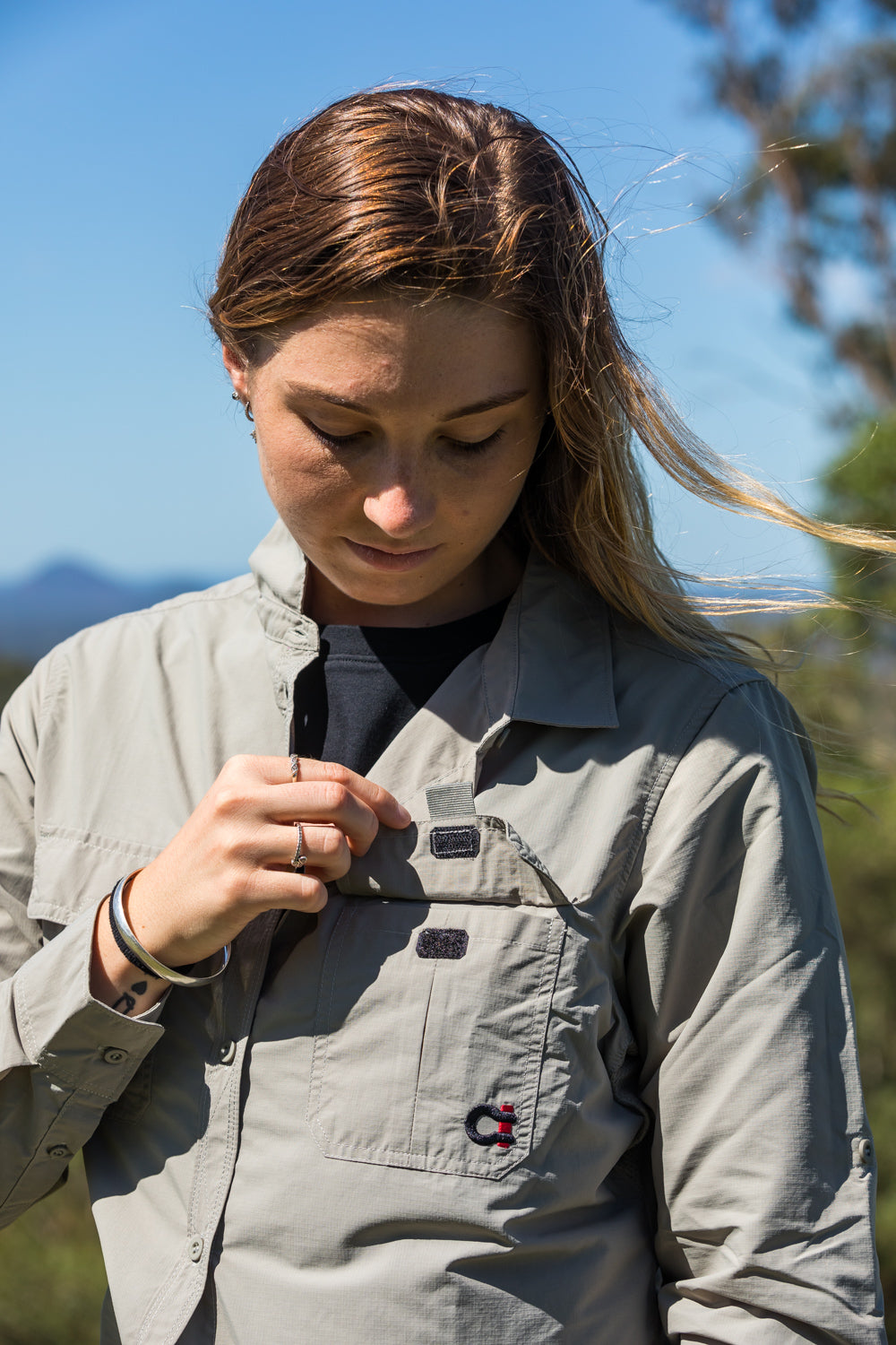 Women's Long Sleeve Action Shirt Dirty Stone - SF4001DS