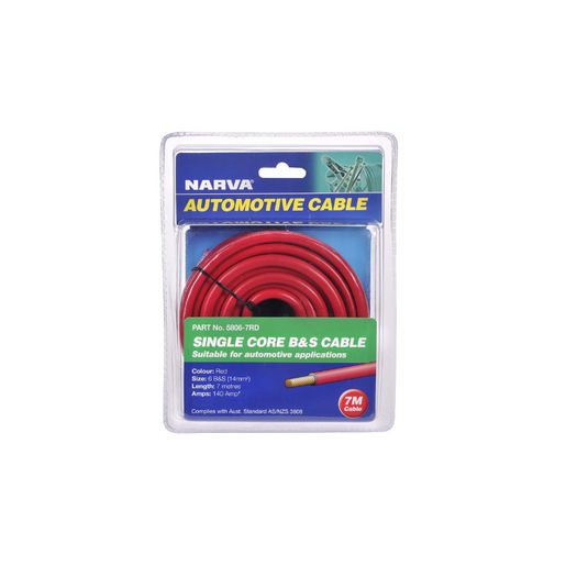 Narva Crimp Terminal Female Blade Red Insulated 6.3mm 10 Pce - 56042BL