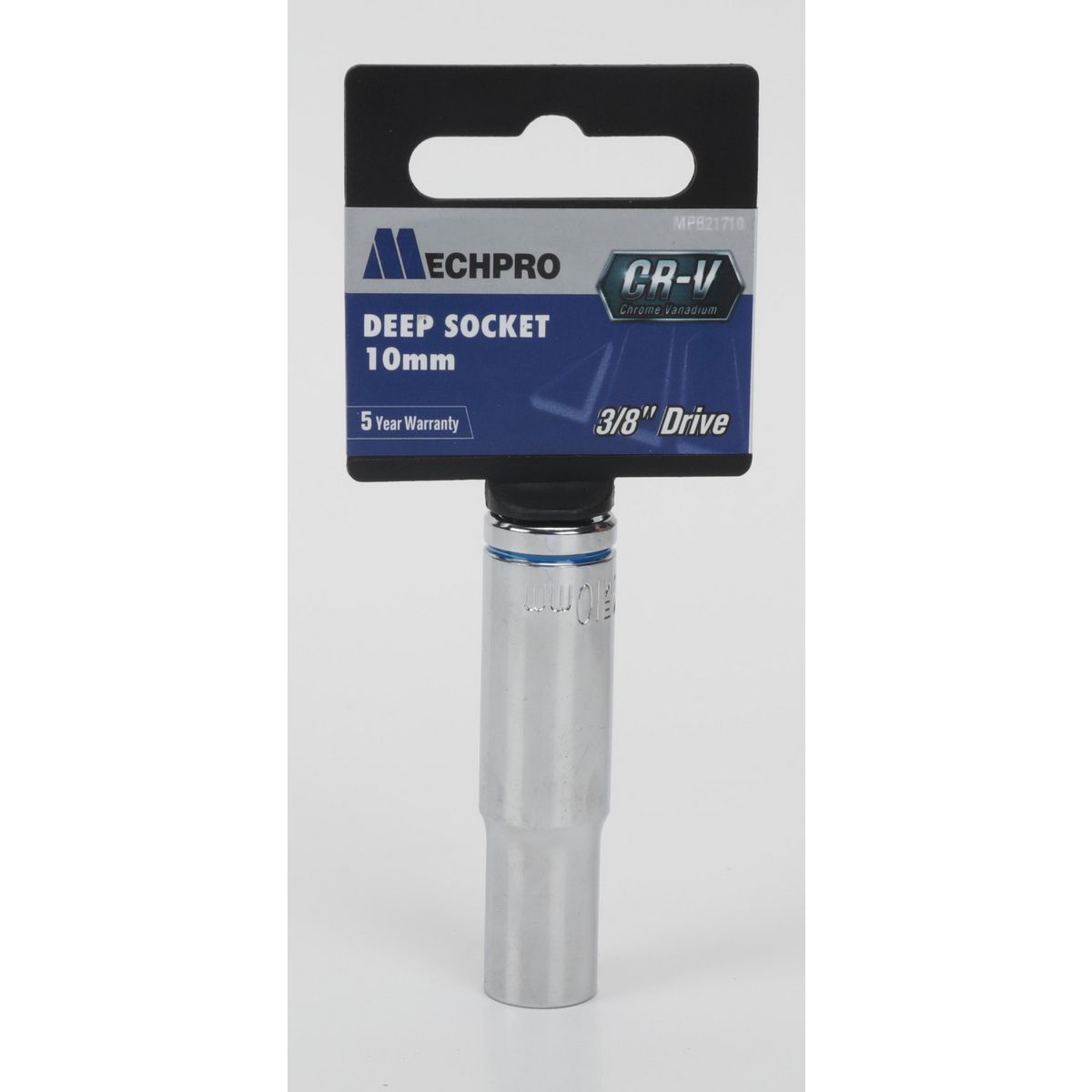 Mechpro Blue Deep Socket 10mm 3/8In Drive Metric - MPB21710