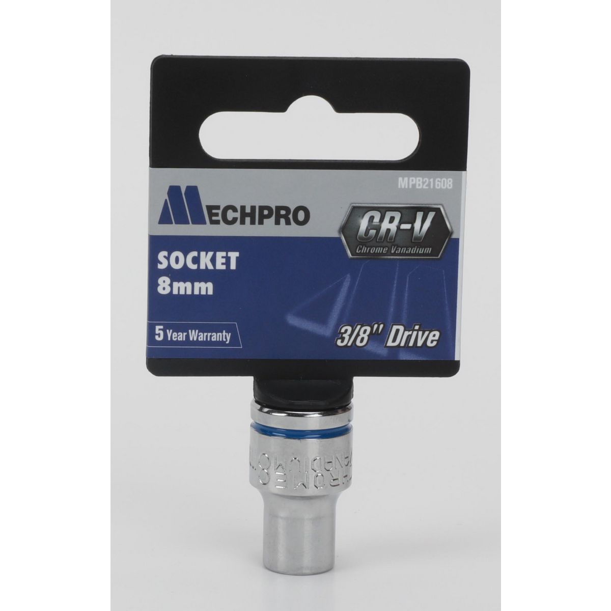 Mechpro Blue Socket 8mm 3/8In Drive Metric - MPB21608