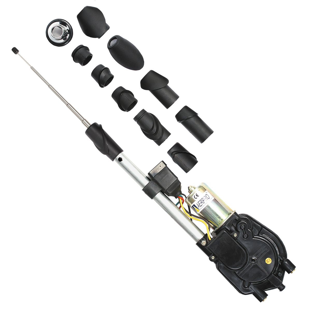 Aerpro Multifit Universal Auto Electric Antenna 5 Section SS - AP178E