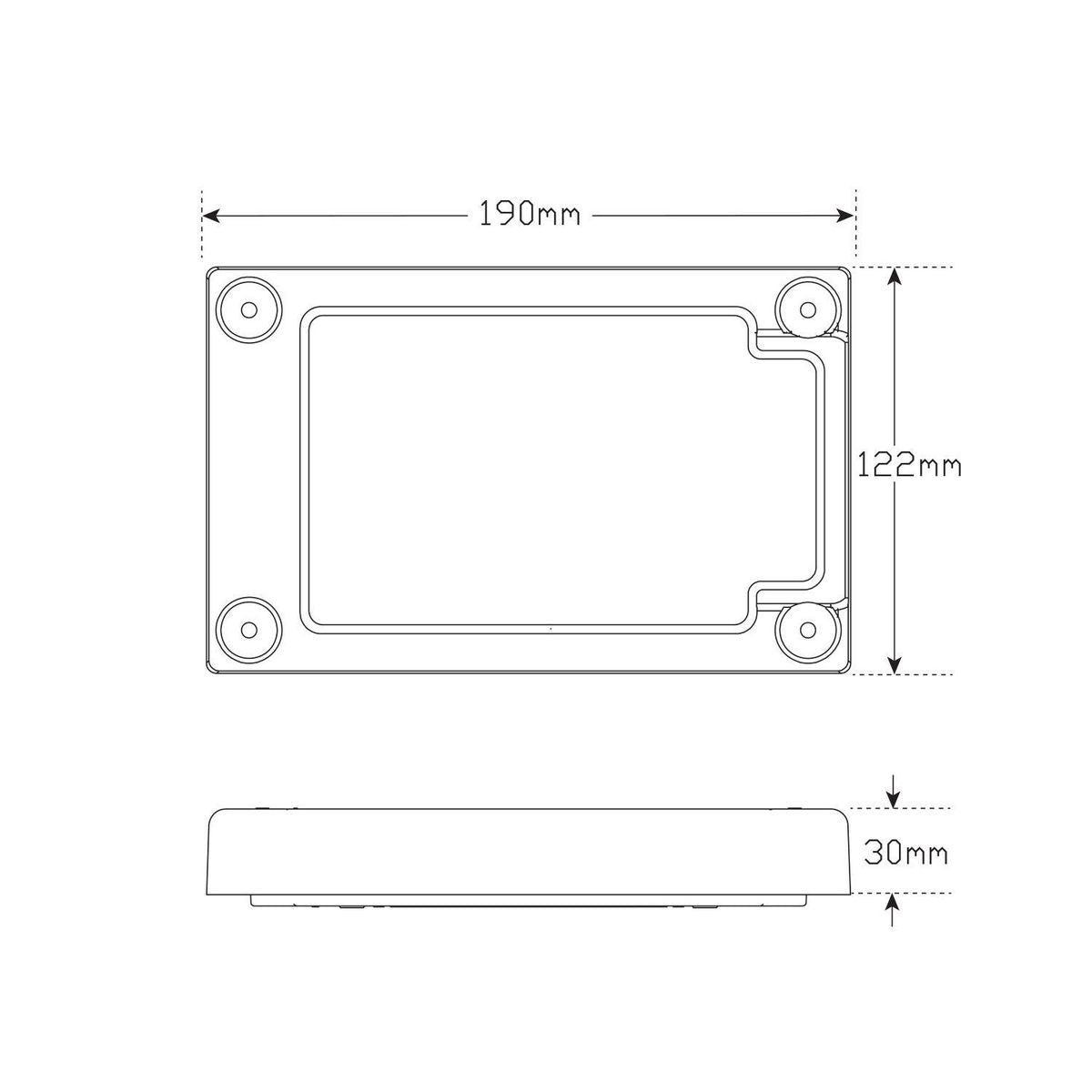 LED Autolamps White Led Rev J3 Lamp Insert - J3WM