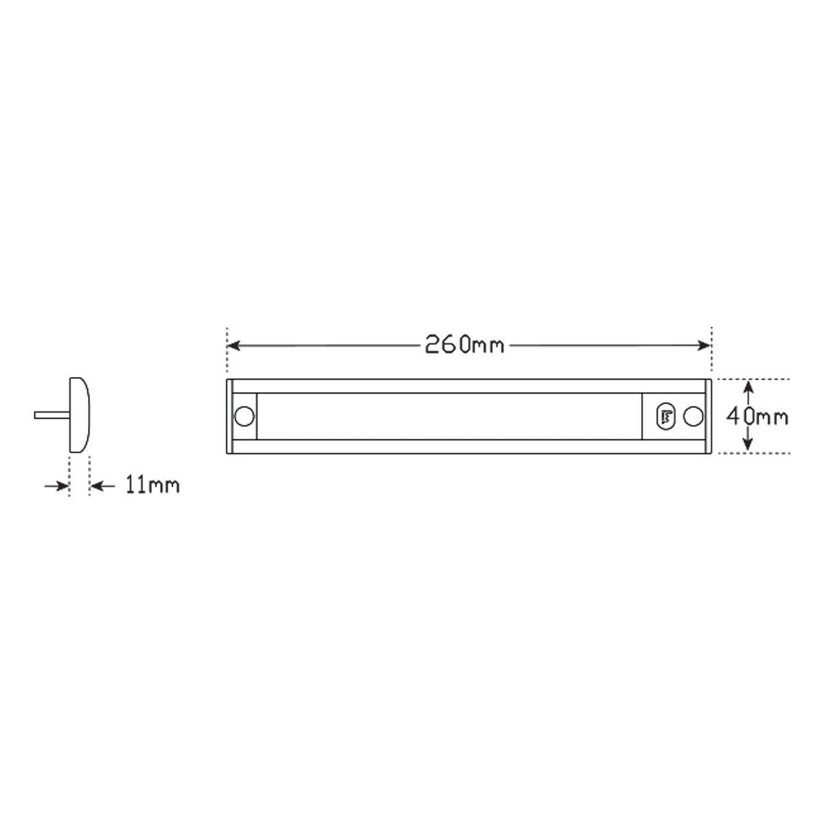 LED Autolamps 12V Interior Strip lamp Touch Sensor Switch With MCU Circuitry - 40260SMCU