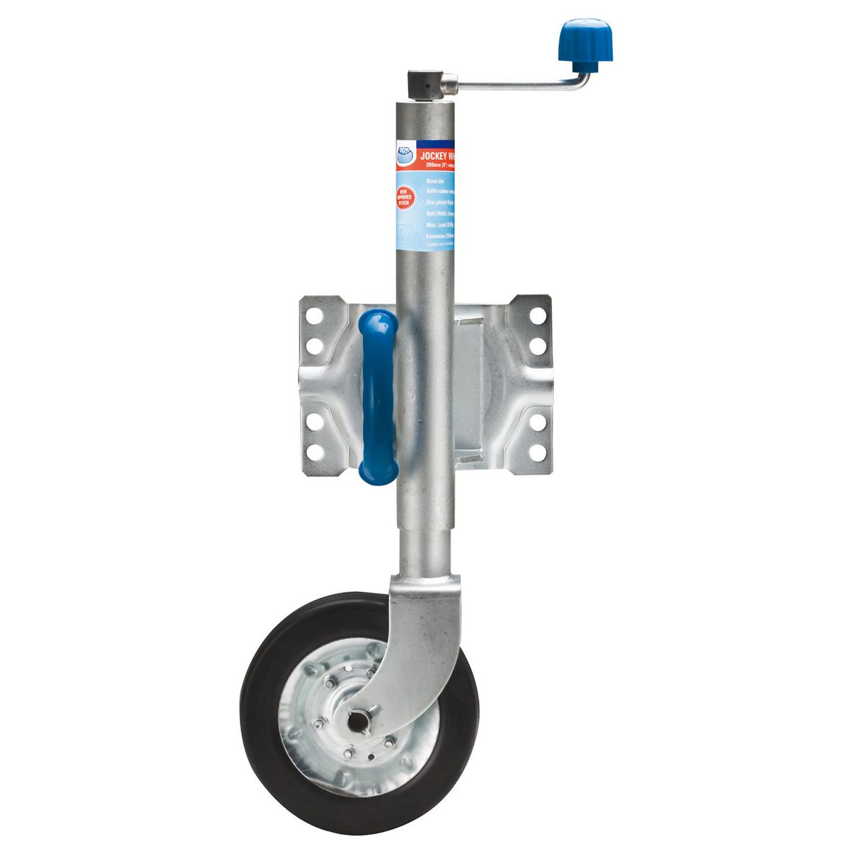 ARK 8 Inch Jockey Wheel 350kg - 8 Hole Swivel - JWN8SU