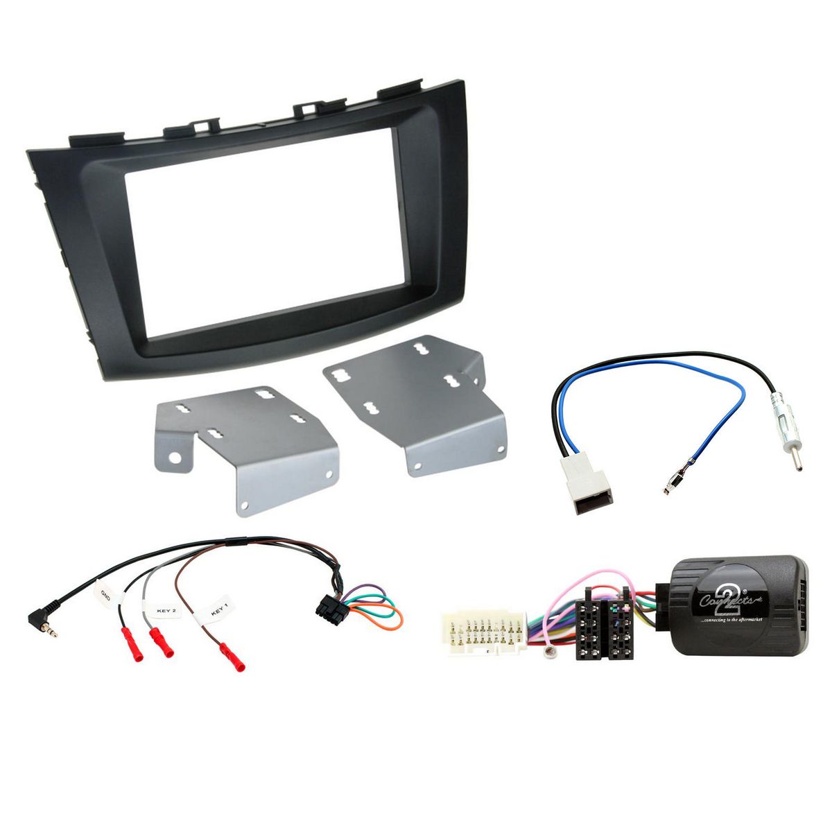 OEX Crimp Terminal Ring Blue 8.4mm Vinyl (100 Pack) - ACX3056