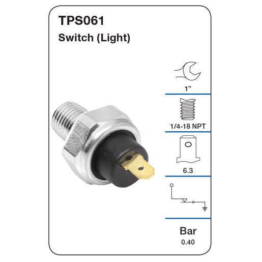 Tridon Oil Pressure Switch - TPS061