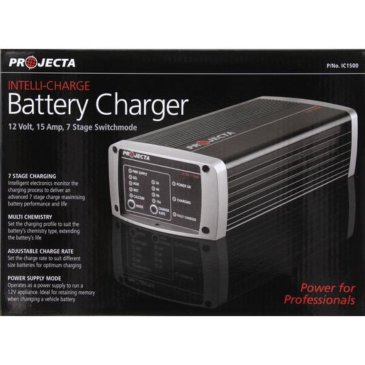 PROJECTA Intelli-Charge 15A 12V Battery Charger 7 Stage Auto IC1500