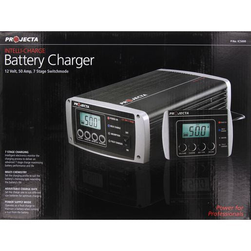 PROJECTA Intelli-Charge 50A 12V Battery Charger 7 Stage Auto IC5000