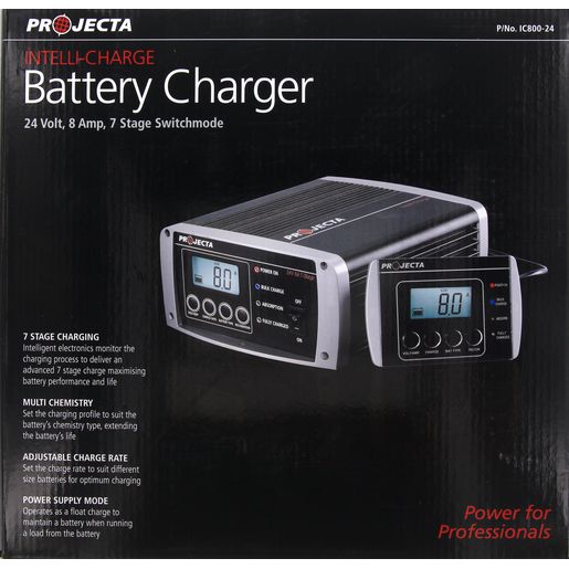 PROJECTA Intelli-Charge 8A 24V Battery Charger 7 Stage Auto - IC800-24