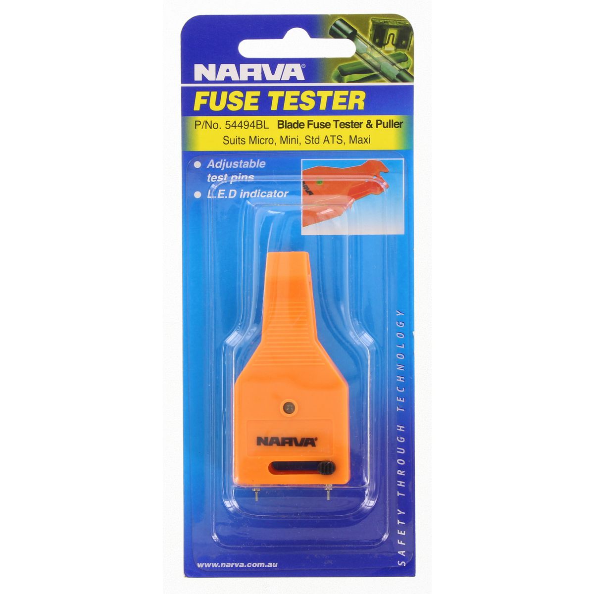 Narva Blade Fuse Tester And Puller - 54494BL