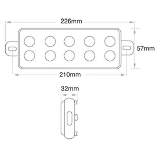 OEX LED Bull Bar Light 10 - 30V (Indicator, Park and Daytime Running Light Combination) - LLX33043