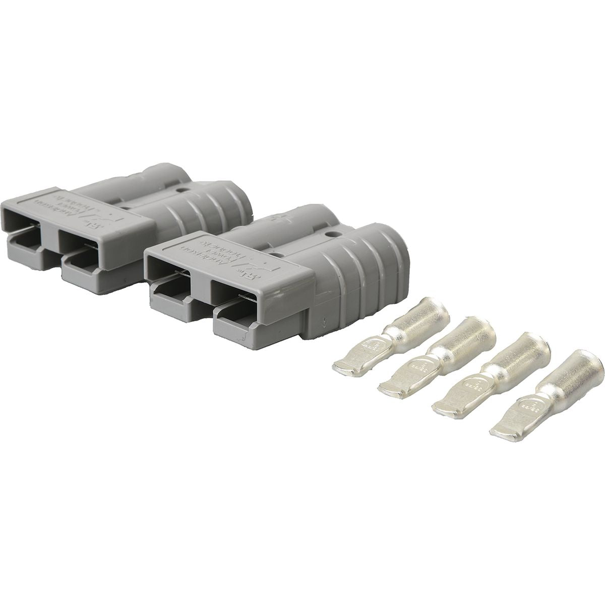 OEX 50A Genuine Anderson Connector, Grey - 1 Pair with Terminals - ACX2760