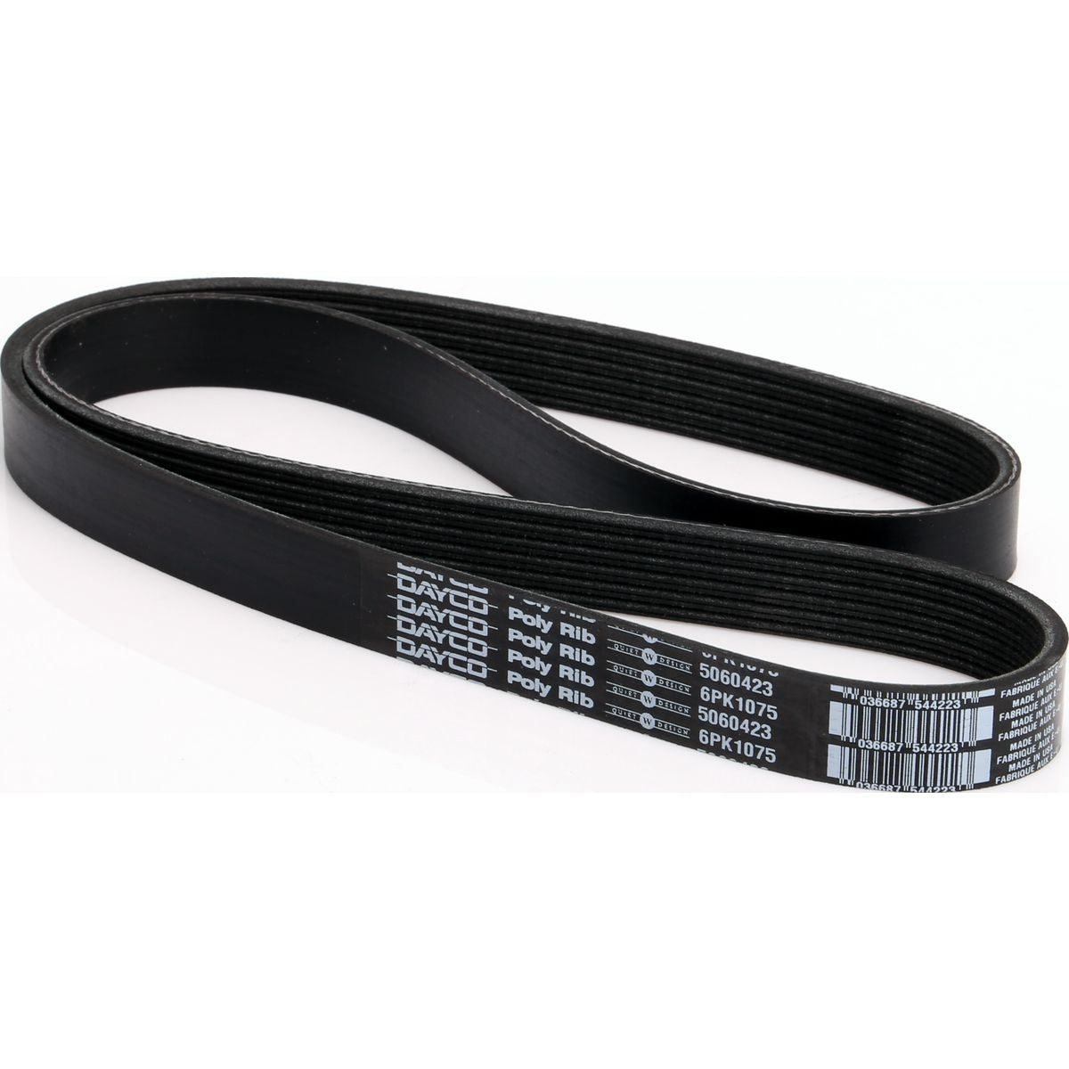 Dayco Multi Ribbed Drive Belt 6 Rib x 1075mm - 6PK1075