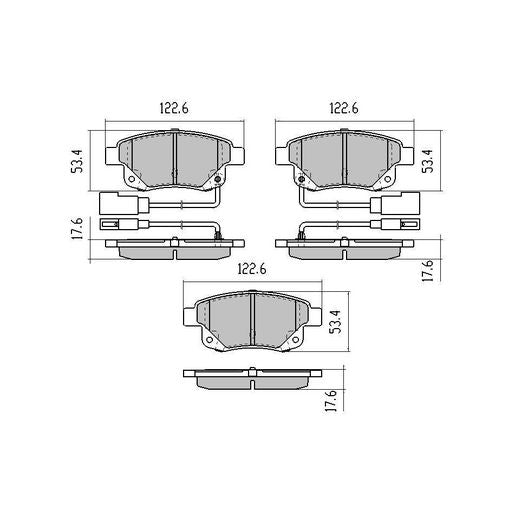 RDA Brakes Extreme Brake Pad Set Rear - RDX2060SM