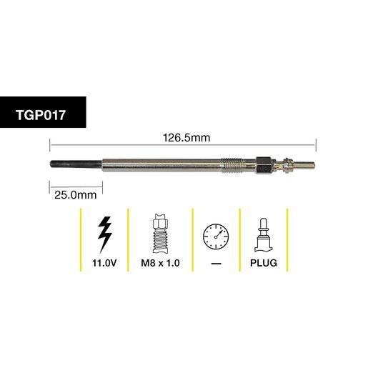 Tridon Glow Plug 11V - TGP017