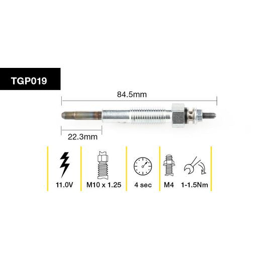 Tridon Glow Plug 11V - TGP019