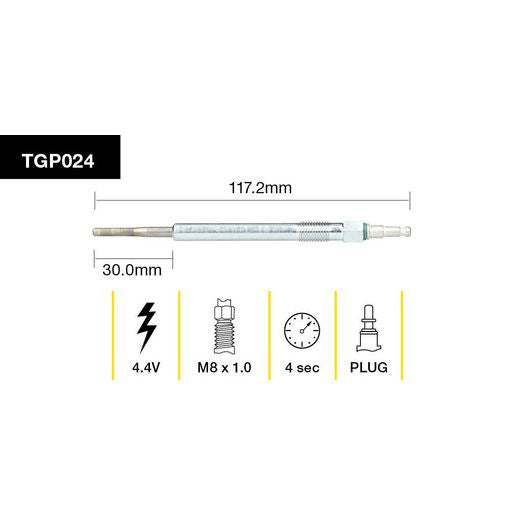 Tridon Glow Plug 5V - TGP024