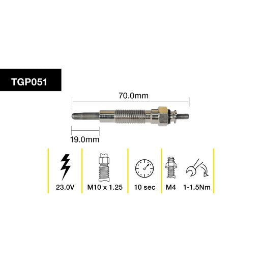 Tridon Glow Plug 23V - TGP051