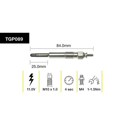 Tridon Glow Plug 11V - TGP089