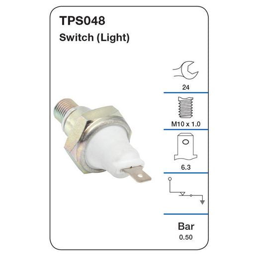 Tridon Oil Pressure Switch (Light) - TPS048
