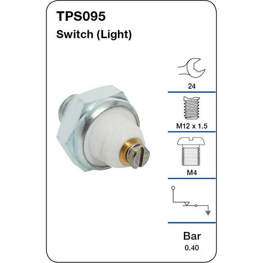Tridon Oil Pressure Switch (Light) - TPS095