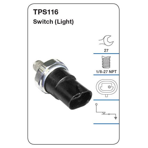 Tridon Oil Pressure Switch (Light) - TPS116