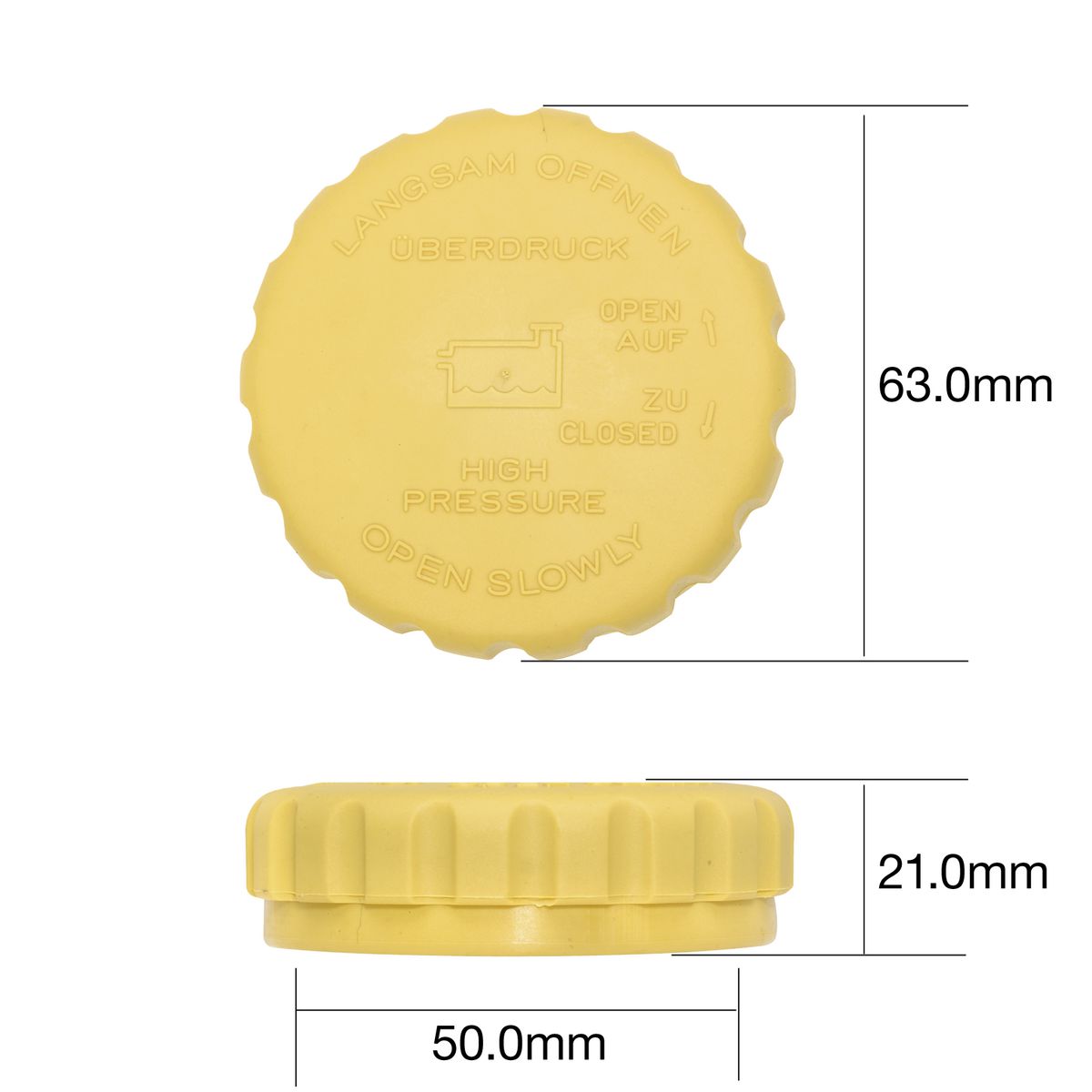 Tridon Radiator Cap 20 Psi - 135 Kpa Plastic Screw On - CU20135