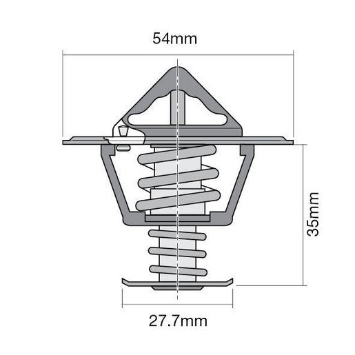 Tridon High Flow Thermostat 54Mm - 77 Degrees C - TT2028-170P