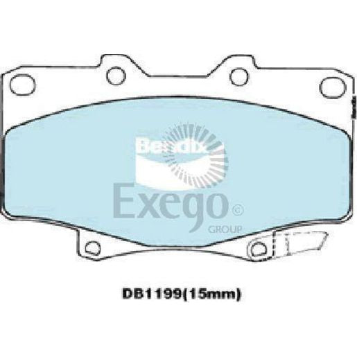 Bendix Brake Pads Set - Heavy Duty - DB1199HD