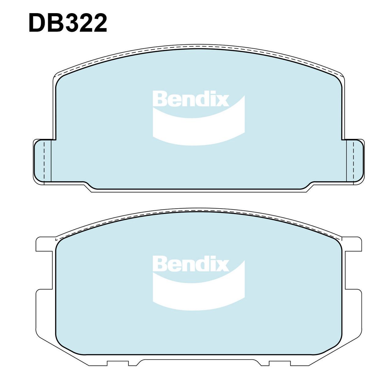 Bendix Brake Pads Set General CT - DB2243GCT
