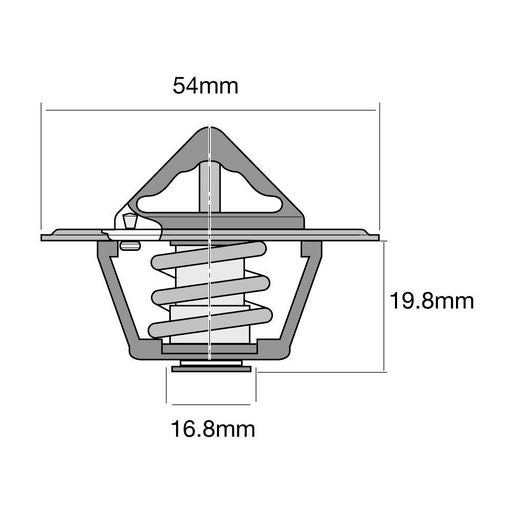 Tridon High Flow Thermostat 54Mm - 82 Degrees C - TT2023-180P
