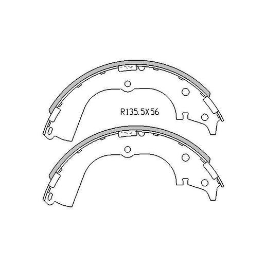 RDA Brake Shoe Set Rear - R1678