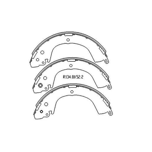 RDA Brake Shoe Set Rear - R1759