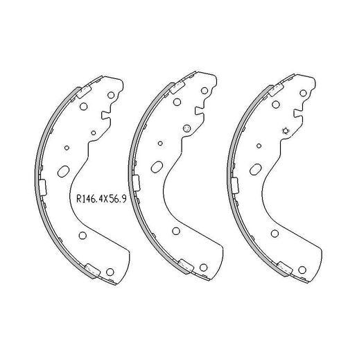 RDA Brake Shoe Set - R1769