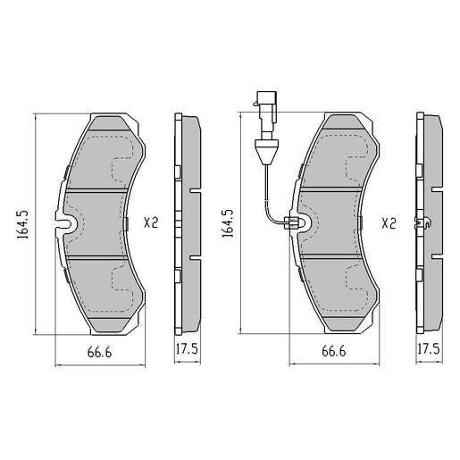 RDA Brakes Extreme Brake Pad Set Front/Rear - RDX2075SM