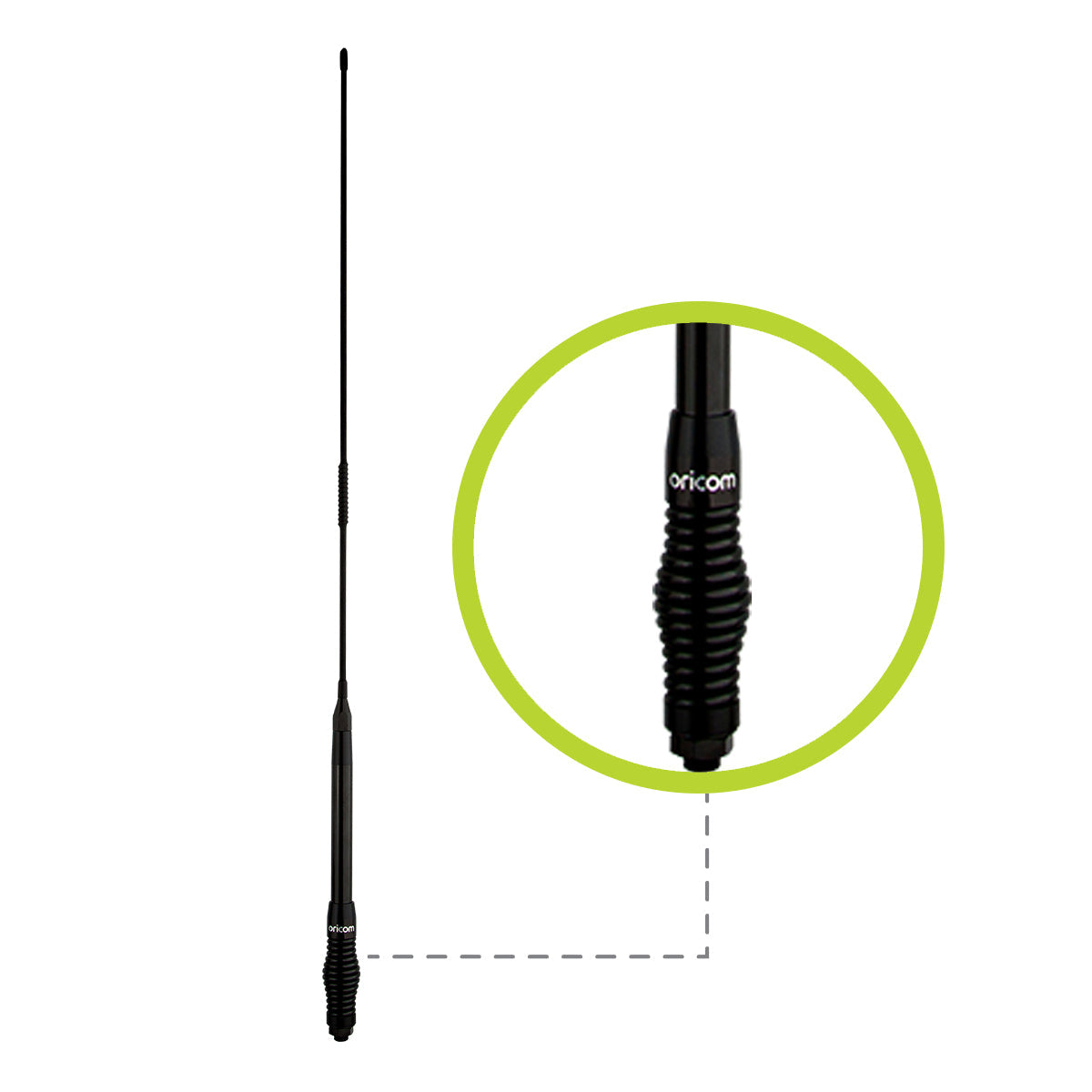 Oricom 6.5dBi Black UHF CB Antenna - ANU220