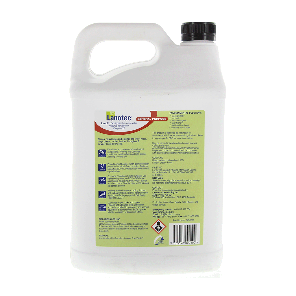 Lanotec General Purpose Liquid Lanolin 5L - GP\0005