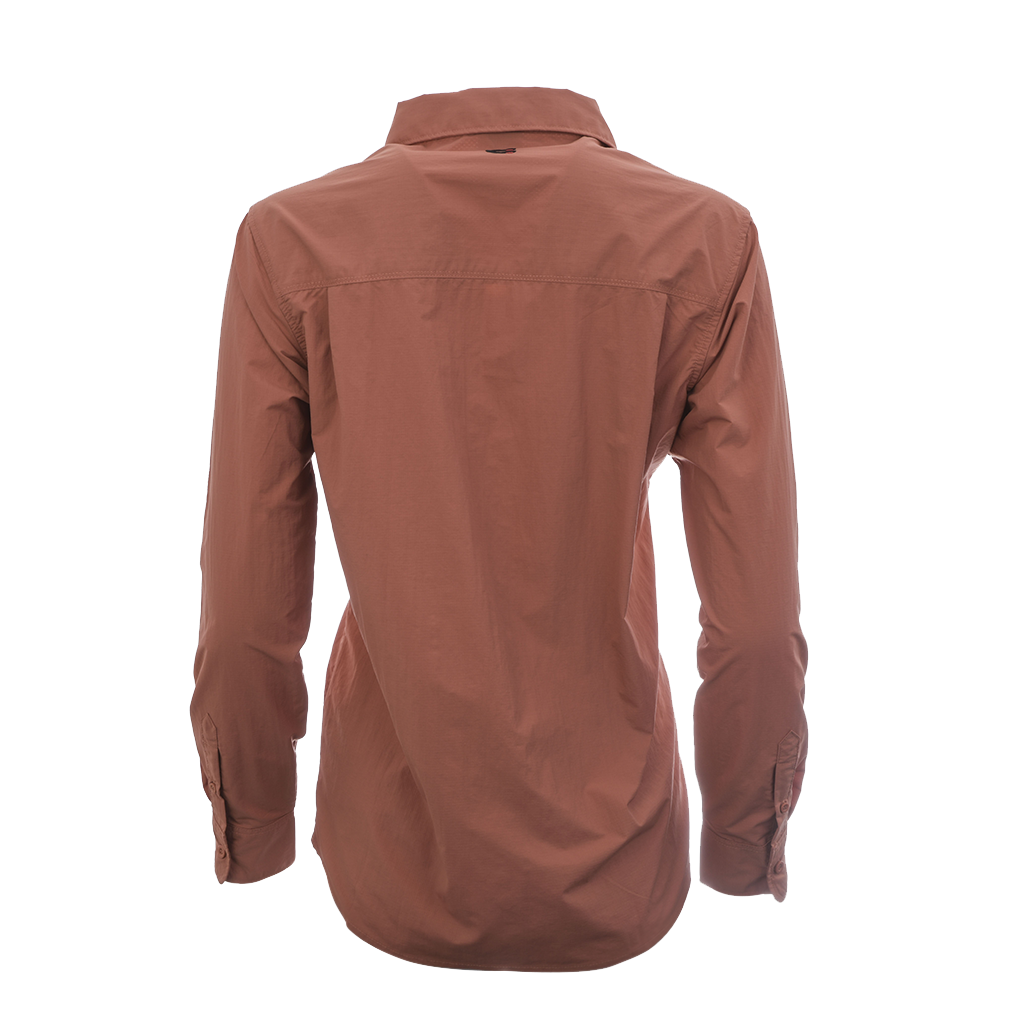 Women's Long Sleeve Action Shirt Dusty Terracotta - SF4001DT
