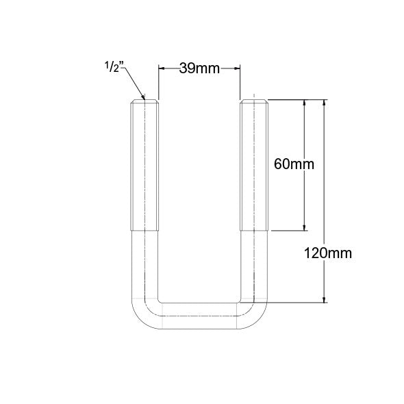 ARK U Bolt 39mm - UB39GB