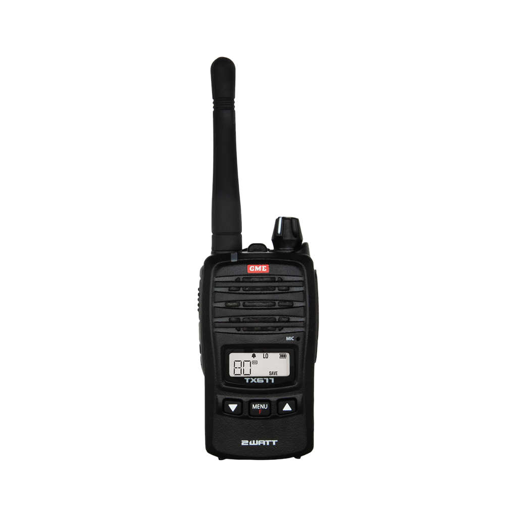 GME UHF CB Handheld Radio 2 Watt - TX677