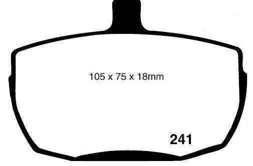 RDA GP Max Brake Pad Set Front - RDB841