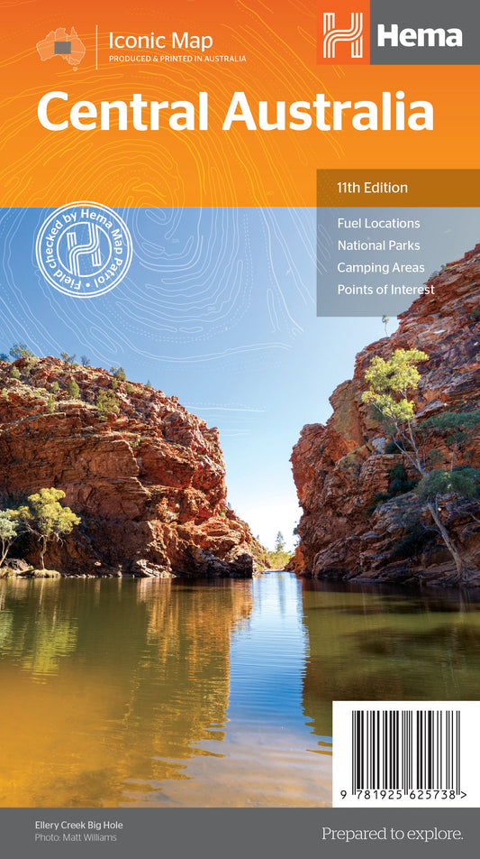 Central Australia Map Edition 11 - 9781925625738