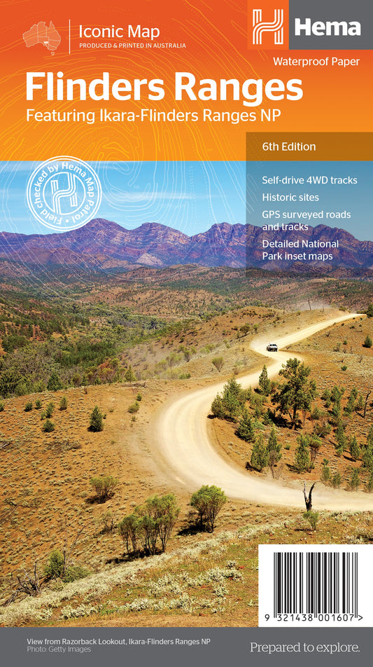 Flinders Ranges Map Edition 6 - 9321438001607