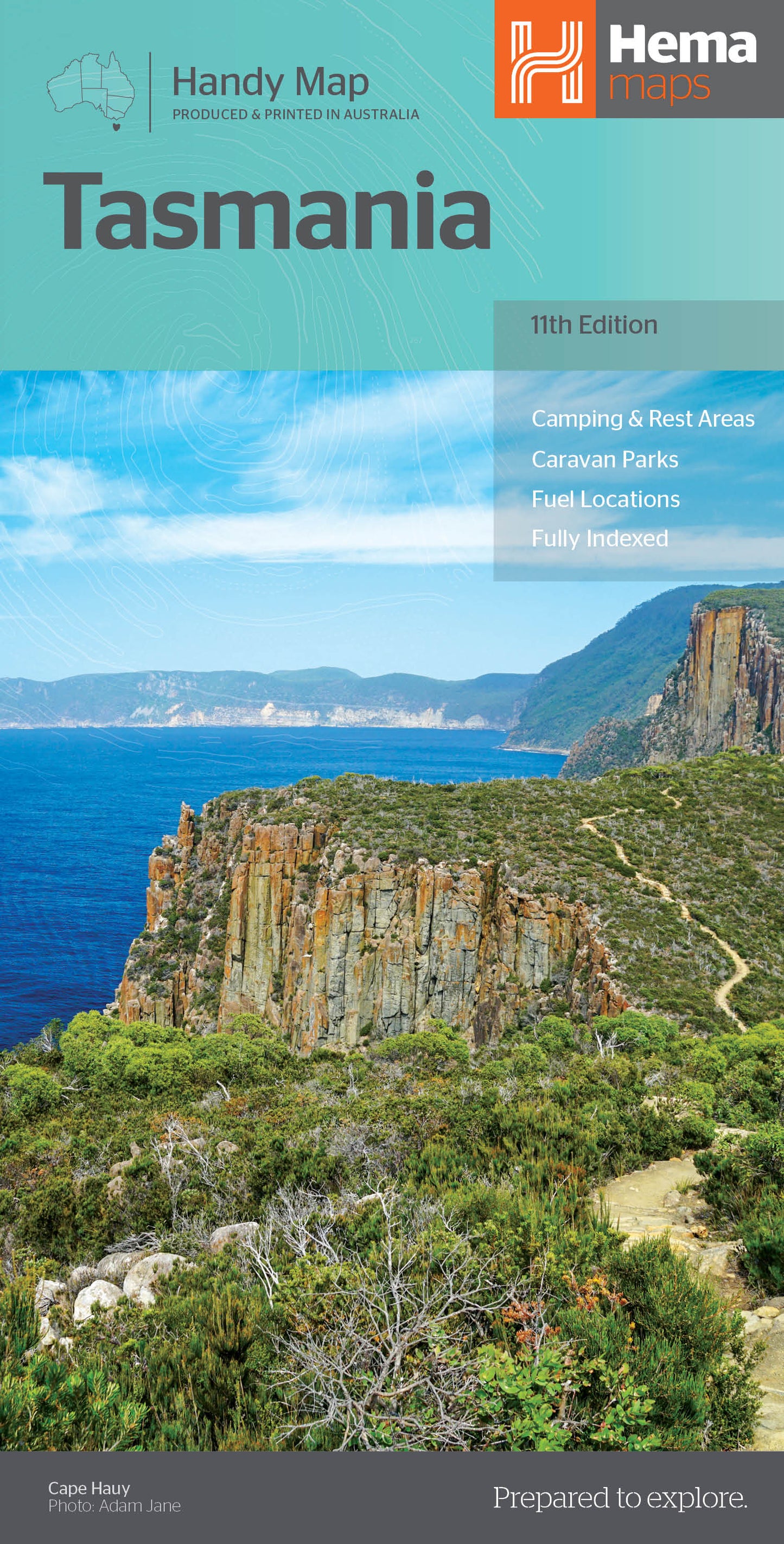 Tasmania Handy Map 10th Edition - 9781865009858