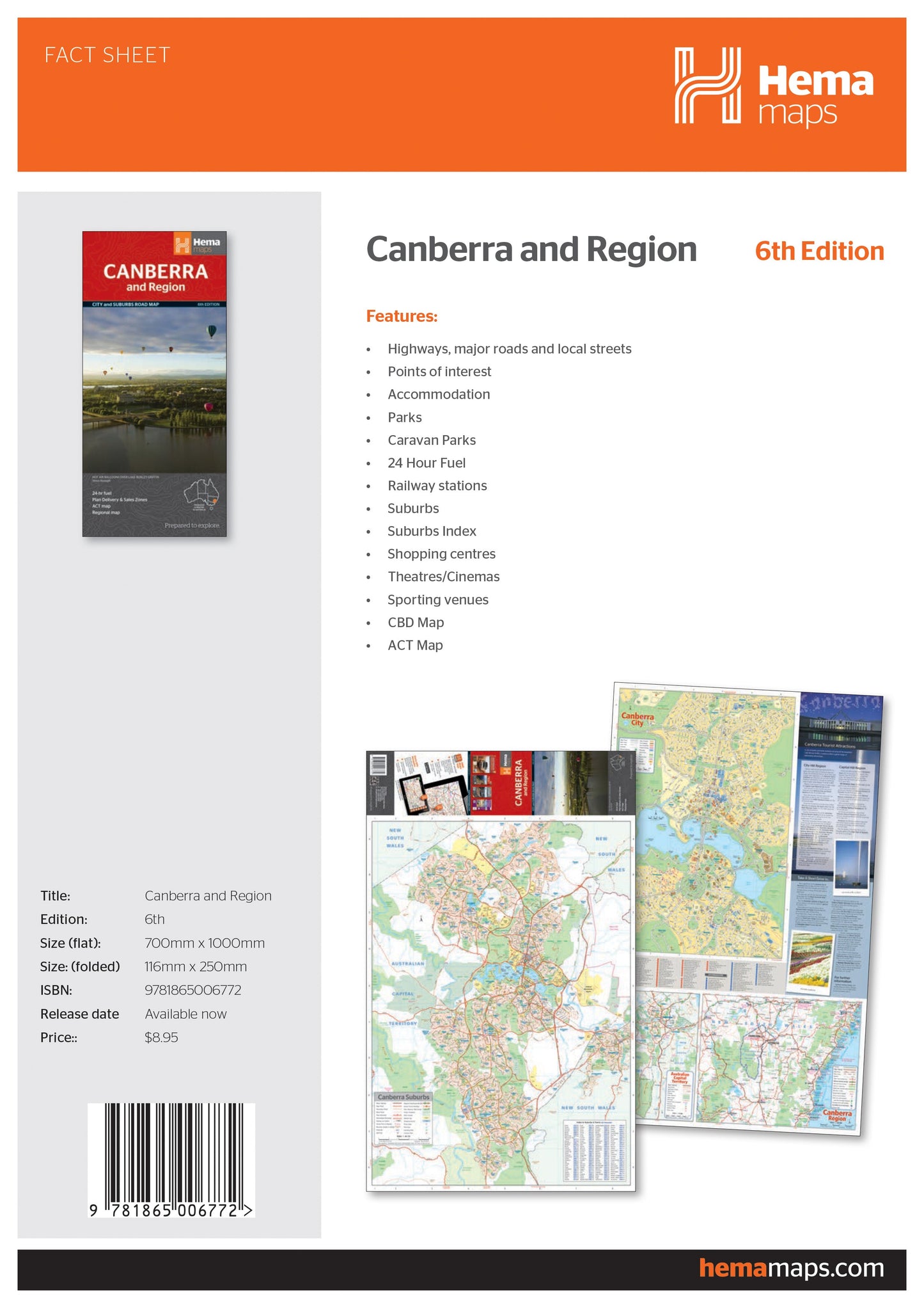 Canberra & Region Edition 6 - 9781865006772
