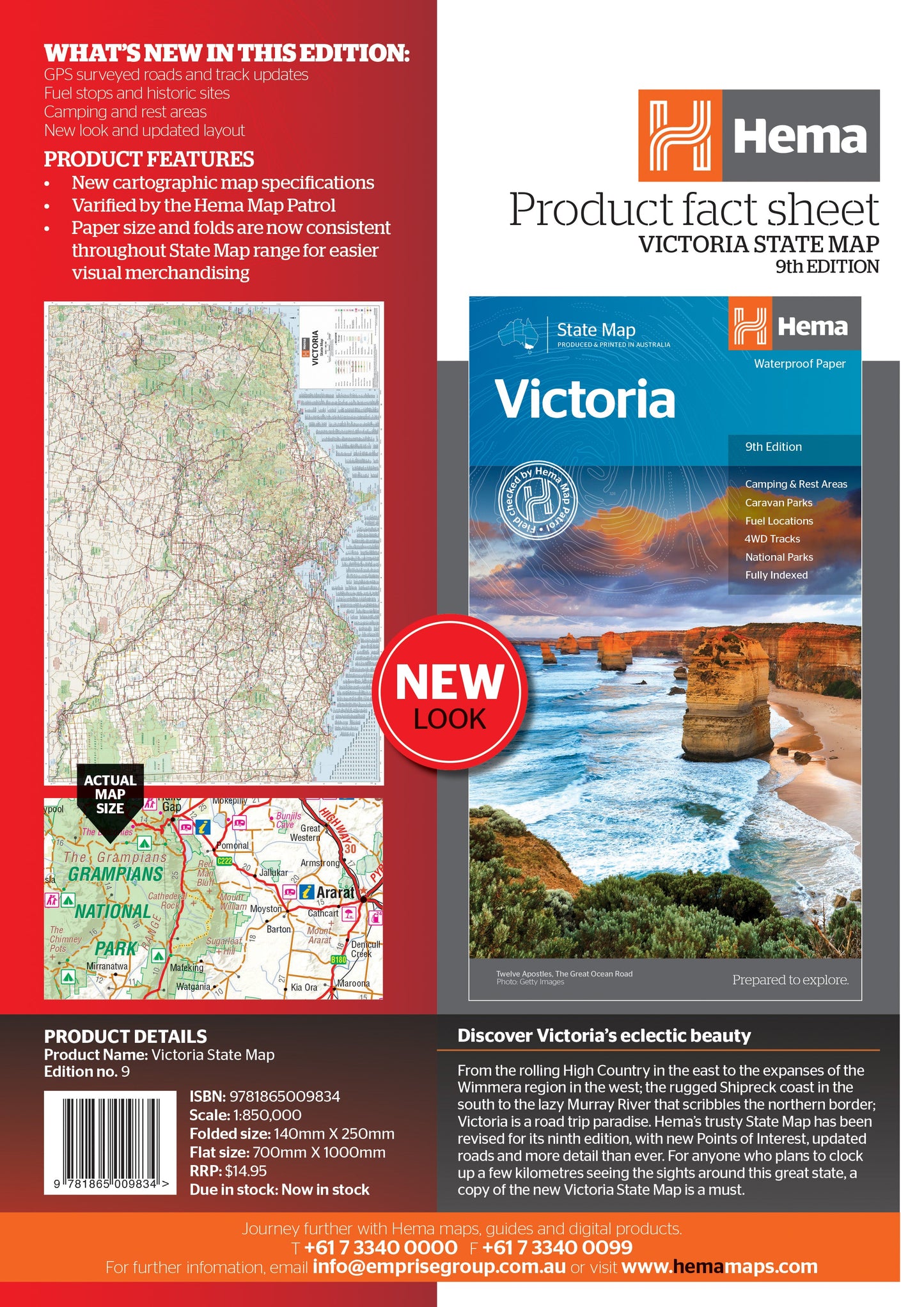 Victoria State Map Edition 9 - 9781865009834